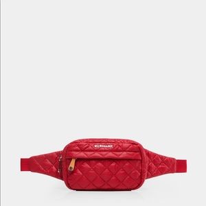MZ Wallace red metro belt bag